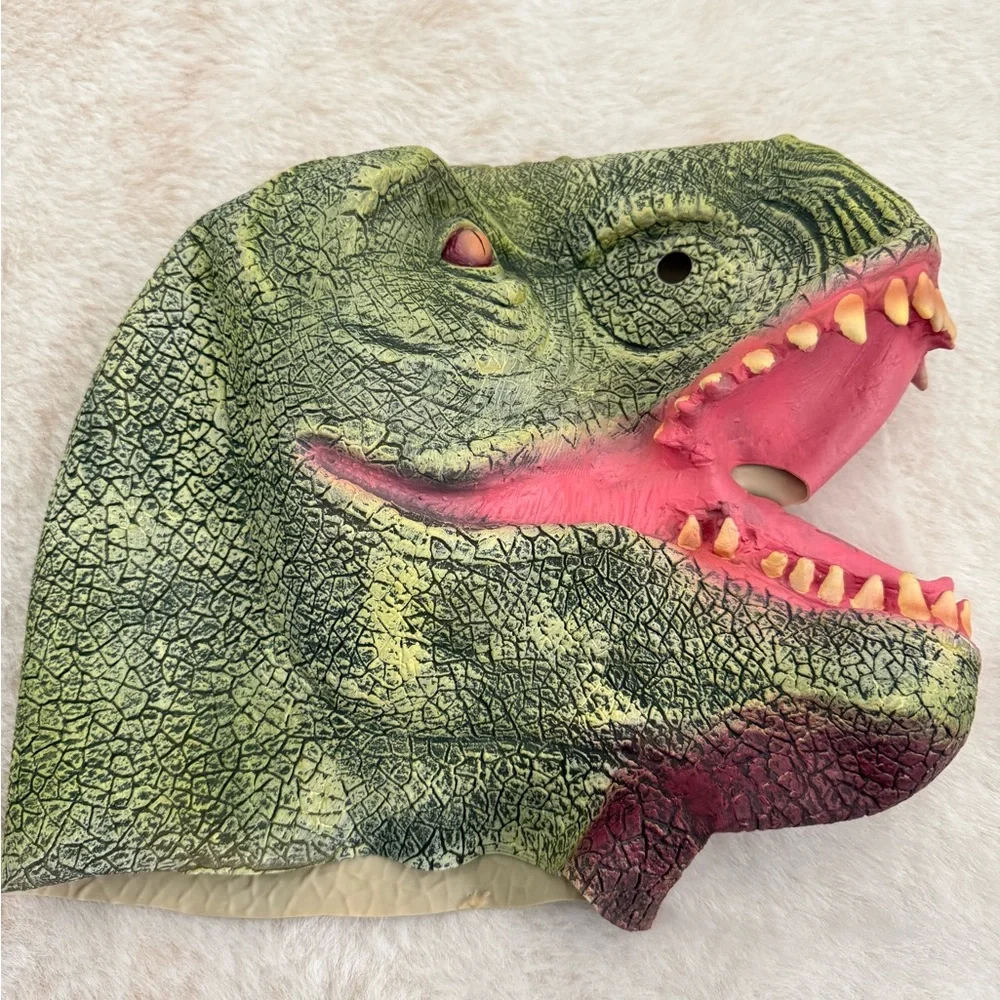 Adults T-Rex Dinosaur Full Head Mask Halloween Costume Jurassic World